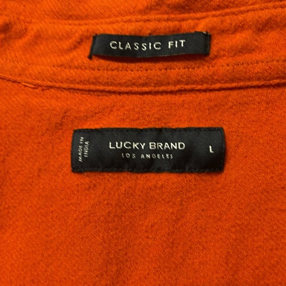 🌹LUCKY BRAND CLASSIC FIT FLANNEL BUTTON DOWN SHIRT - Picture 3 of 4